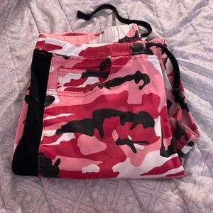 Pink camp pants